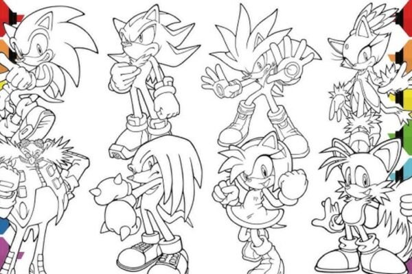 Sonic Coloring Pages