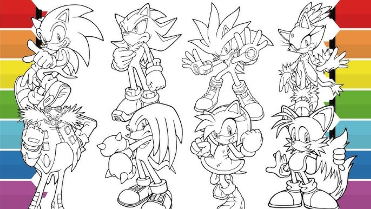 Sonic Coloring Pages